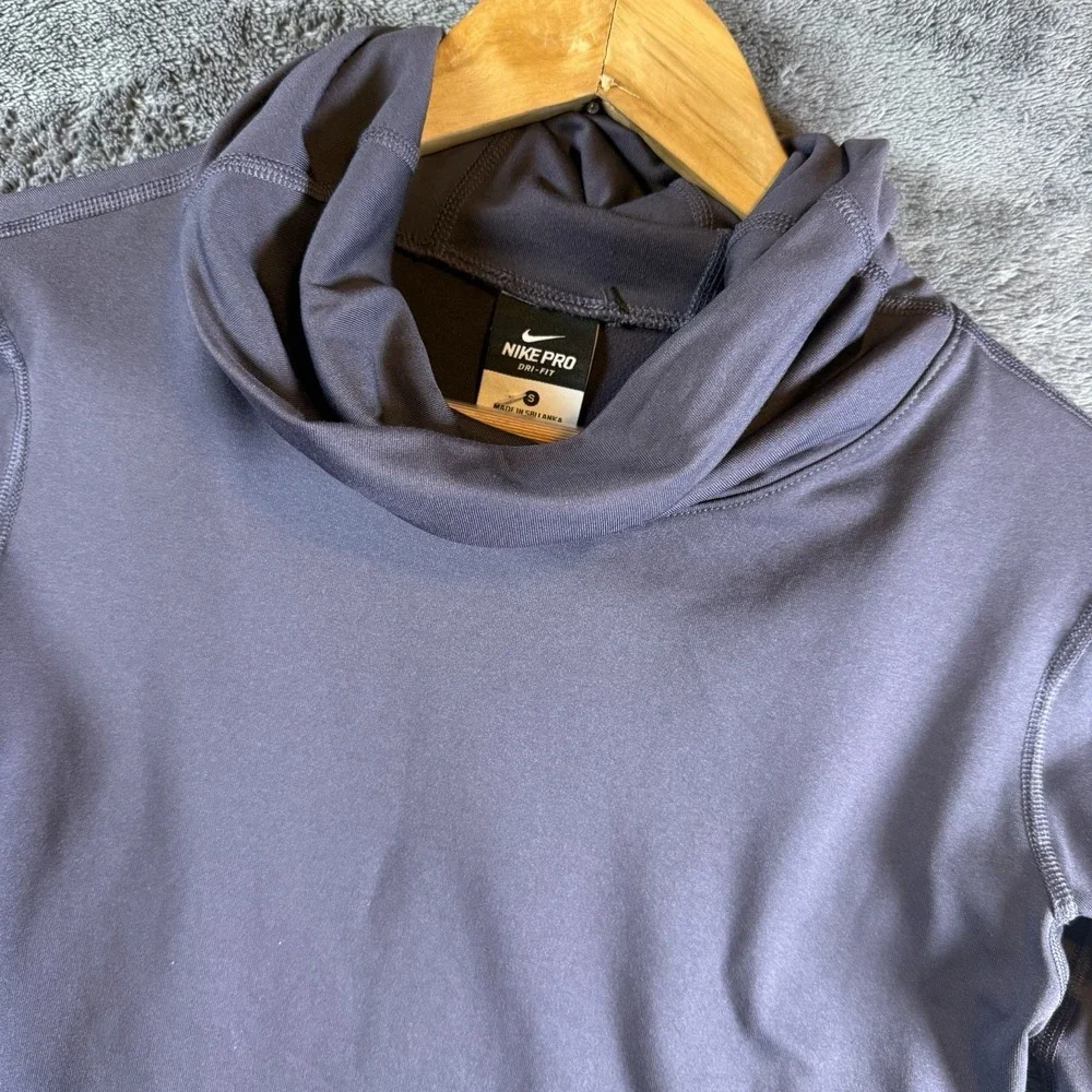 Nike Pro Hyperwarm Fitted Infinity Long Sleeve Cowl Neck Women's Top S